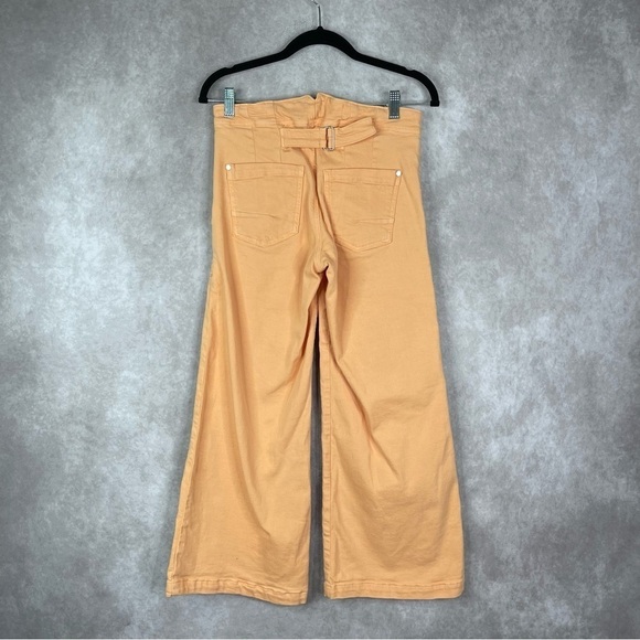 Pilcro By Anthropologie Kit High-Rise Crop Jeans In Petal Peach Women's Sz 26 - Picture 6 of 10